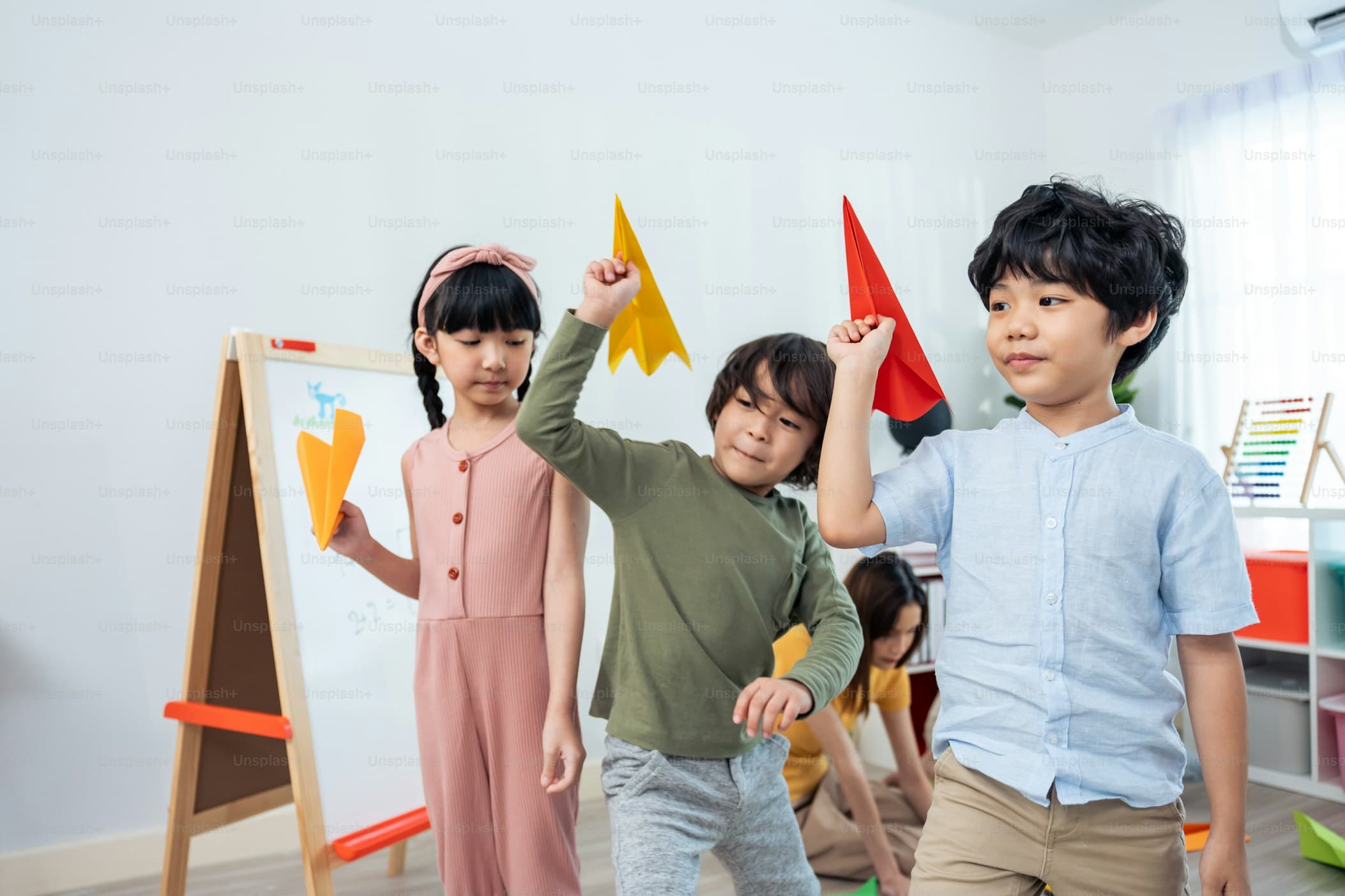 Children learning and playing together